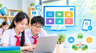 Chưa có VNeID, học sinh vẫn được sử dụng học liệu số quốc gia miễn phí