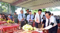 Truy điệu, an táng trọng thể 34 hài cốt liệt sĩ tại Nghĩa trang Quốc gia Vị Xuyên