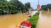 Quốc lộ 4A qua Lạng Sơn ngập sâu, giao thông đi Cao Bằng bị gián đoạn