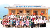 Niềm vui của hơn 1.000 học sinh vùng biên Pa Tần trong ngôi trường mới