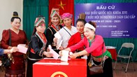 Đồng bào các dân tộc tại “Ngôi nhà chung” hồ hởi đi bầu cử