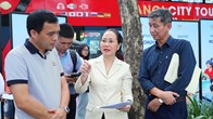 Bộ trưởng Lâm Thị Phương Thanh kiểm tra công tác chuẩn bị Lễ phát động toàn dân tập luyện thể thao