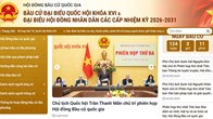 Công bố Trang thông tin về Bầu cử đại biểu Quốc hội khóa XVI và đại biểu HĐND các cấp nhiệm kỳ 2026-2031