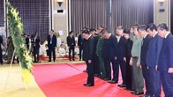 Thường trực Ban Bí thư Trần Cẩm Tú dự Lễ truy điệu đồng chí Saysomphone Phomvihane, Chủ tịch Quốc hội Lào