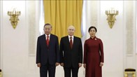  Tổng thống Liên bang Nga Vladimir Putin chủ trì Lễ đón Tổng Bí thư, Chủ tịch nước Tô Lâm
