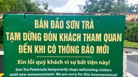 Đà Nẵng: Tạm dừng tham quan bán đảo Sơn Trà để đảm bảo an toàn