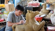 Về Thanh Hà xem thợ gốm làm linh vật đón xuân