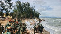 Công bố tình huống khẩn cấp sạt lở bờ biển Hội An Tây, bờ kè An Lương