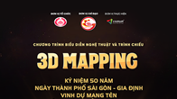 VINAMA mang nghệ thuật 3D Mapping thắp sáng công trình biểu tượng của TP.HCM