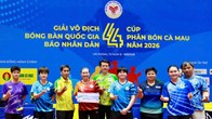 TP.HCM khởi đầu ấn tượng tại môn bóng bàn Đại hội Thể thao toàn quốc lần 2026