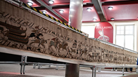 Tấm thảm Bayeux lần đầu được trưng bày toàn bộ tại London
