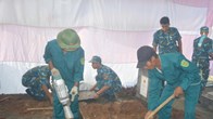 Khai quật, lấy mẫu ADN 6 phần mộ liệt sĩ chưa xác định thông tin tại xã An Khánh