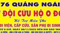 Biệt đội cứu hộ 0 đồng Quảng Ngãi chính thức ra quân hỗ trợ người dân