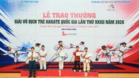 Hà Nội nhất toàn đoàn Giải vô địch trẻ Karate quốc gia 2026