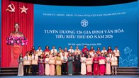 Hà Nội tuyên dương 126 gia đình Văn hóa tiêu biểu năm 2026
