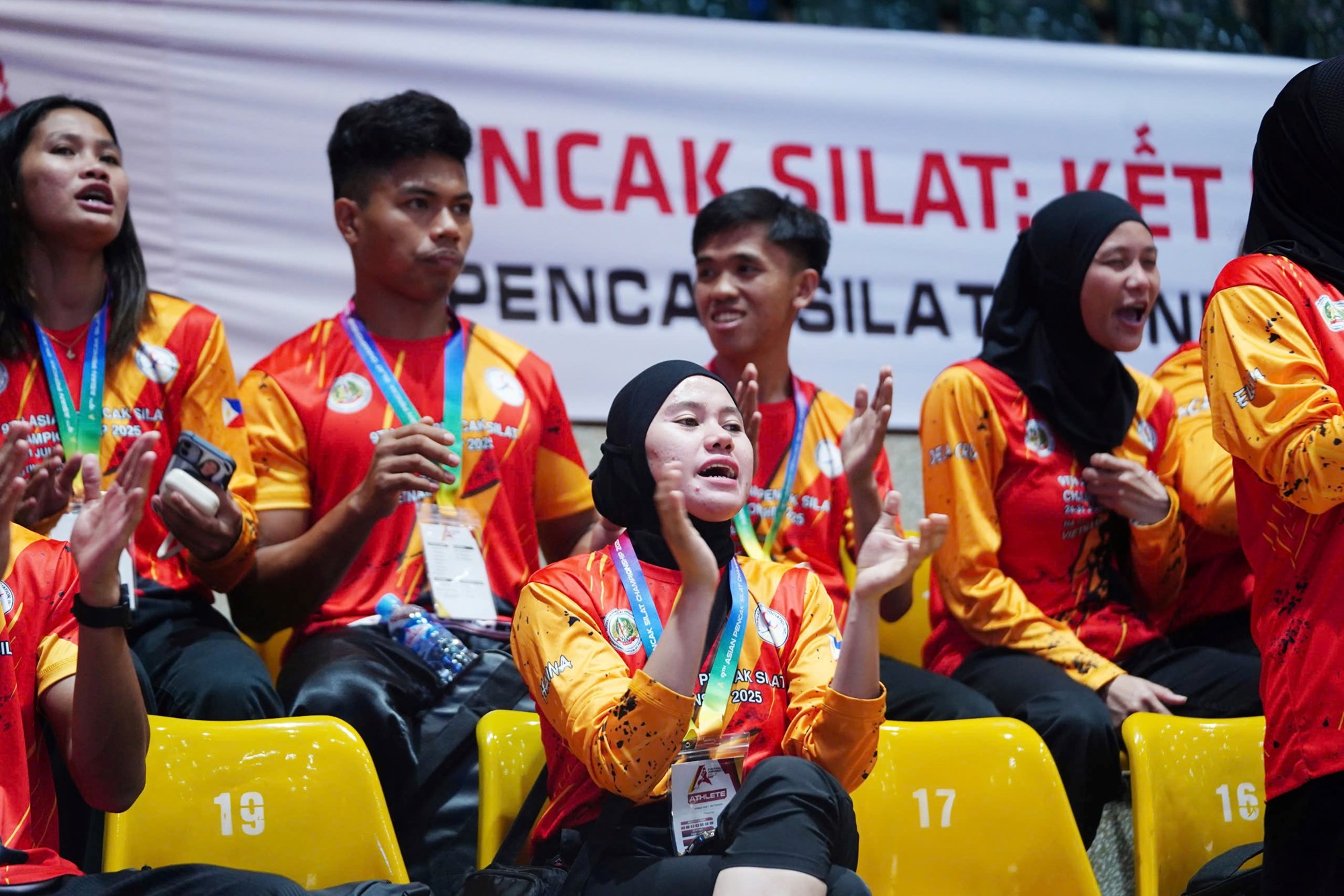 Võ đài bùng nổ trong ngày đầu Giải Pencak Silat châu Á 2025 - ảnh 7