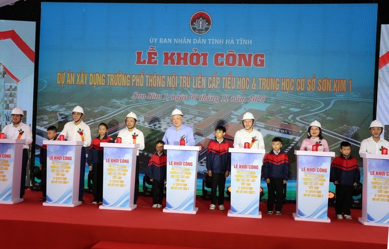 Khởi công đồng loạt các trường phổ thông nội trú liên cấp tại các xã biên giới đất liền - ảnh 4