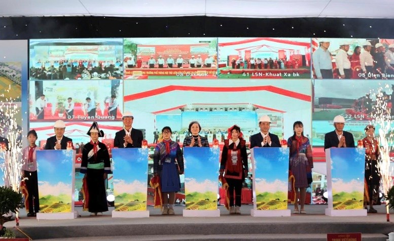 Khởi công đồng loạt các trường phổ thông nội trú liên cấp tại các xã biên giới đất liền - ảnh 11