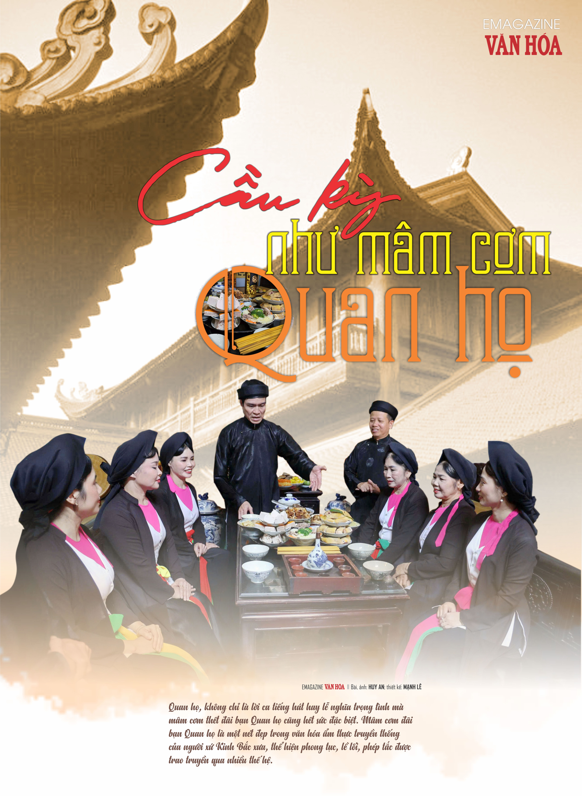 (Emagazine) Cầu kỳ như mâm cơm Quan họ - ảnh 1