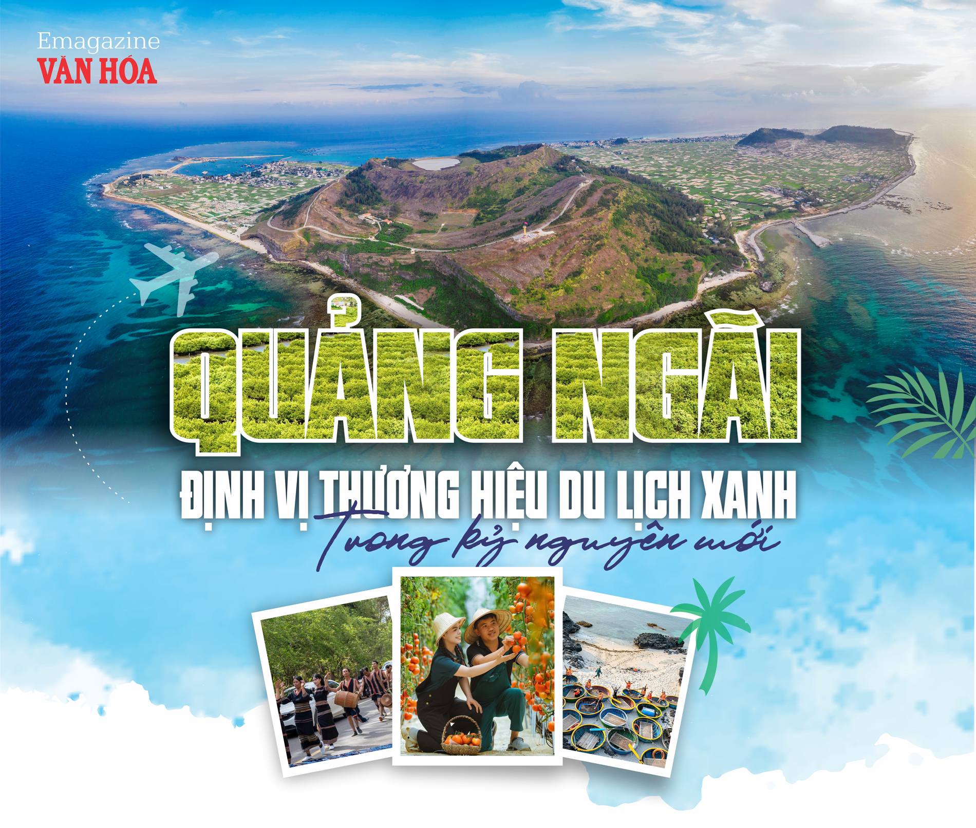 Toàn cảnh đảo Lý Sơn Quảng Ngãi với cảnh quan núi lửa và biển xanh – điểm nhấn du lịch xanh miền Trung