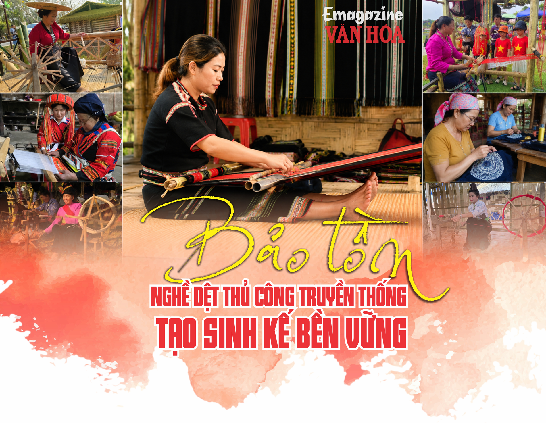 Nghệ nhân dân tộc thiểu số dệt thổ cẩm thủ công, gìn giữ nghề truyền thống qua nhiều thế hệ