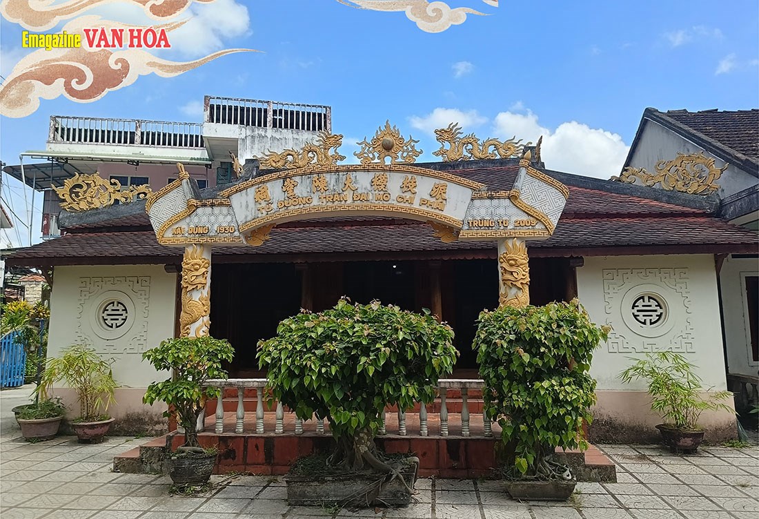 Nhà thờ dòng họ Trần Đại Mộ Chi Phái với kiến trúc truyền thống tại địa phương