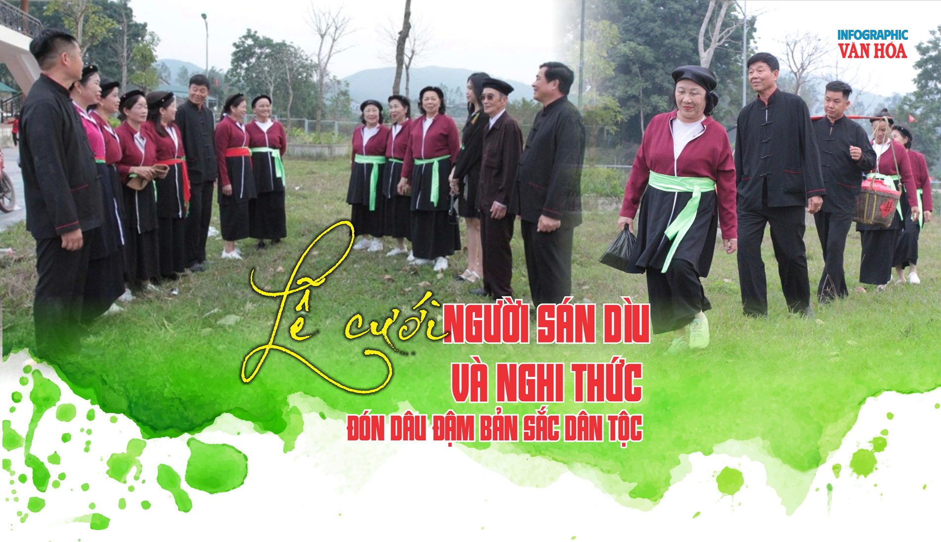 Lễ cưới người Sán Dìu với nghi thức đón dâu và hát soọng cô đậm bản sắc dân tộc