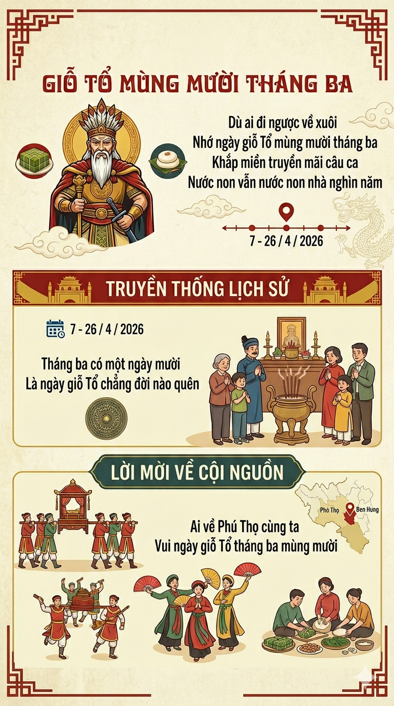 Giỗ Tổ Hùng Vương: Nguồn gốc con Rồng cháu Tiên và những câu ca đi cùng năm tháng - ảnh 5