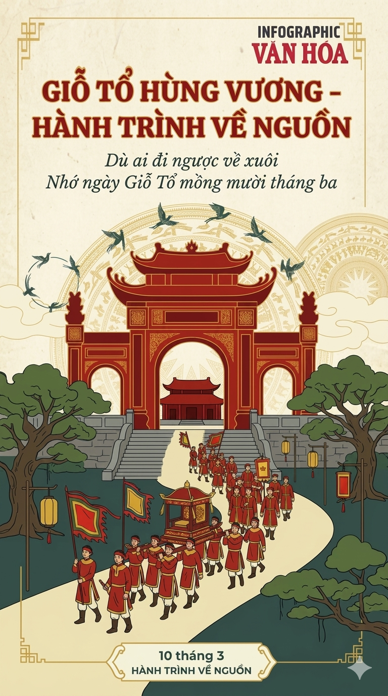 Giỗ Tổ Hùng Vương: Nguồn gốc con Rồng cháu Tiên và những câu ca đi cùng năm tháng - ảnh 1