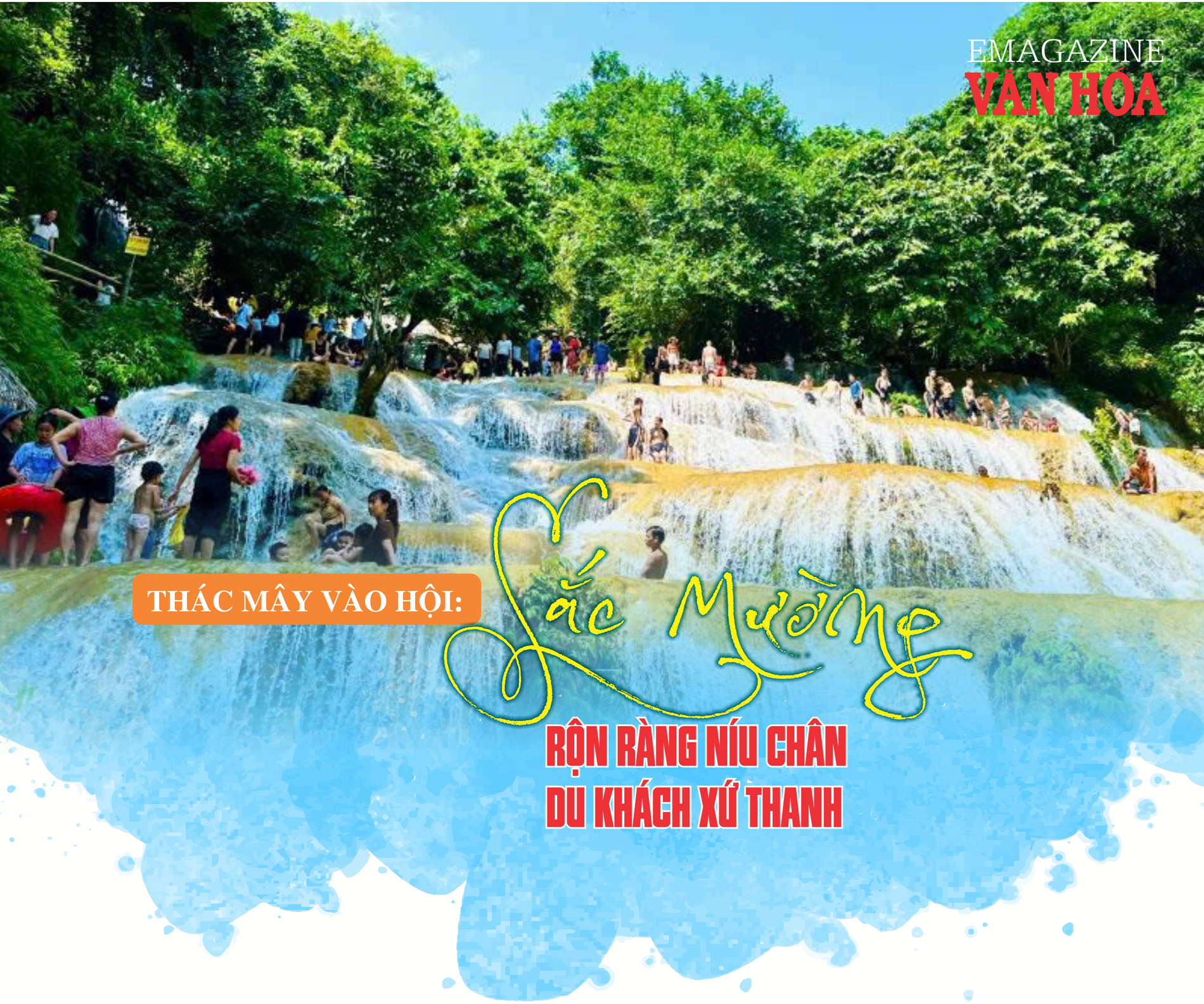 Toàn cảnh Thác Mây Thanh Hóa mùa lễ hội Tuần lễ Du lịch Thác Mây 2026 đậm sắc văn hóa Mường