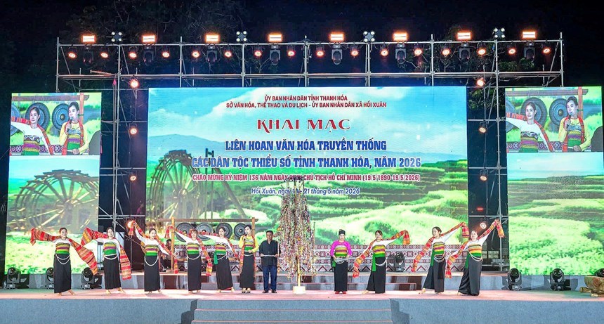 Tiết mục nghệ thuật khai mạc Liên hoan Văn hóa truyền thống các dân tộc thiểu số Thanh Hóa 2026