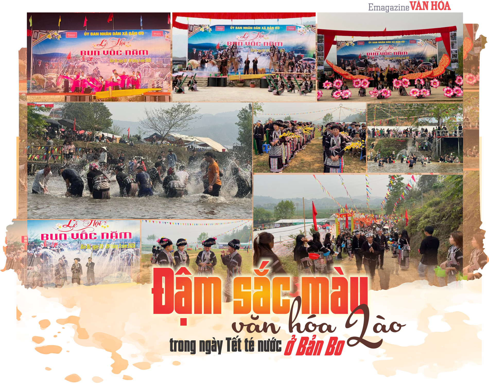 Lễ hội Tết té nước Bun Vốc Nặm của người Lào tại xã Bản Bo Lai Châu