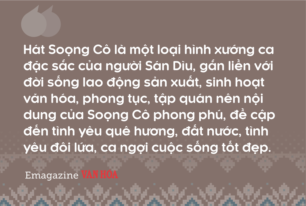 Tiết mục dân ca Soọng cô mộc mạc của người Sán Dìu