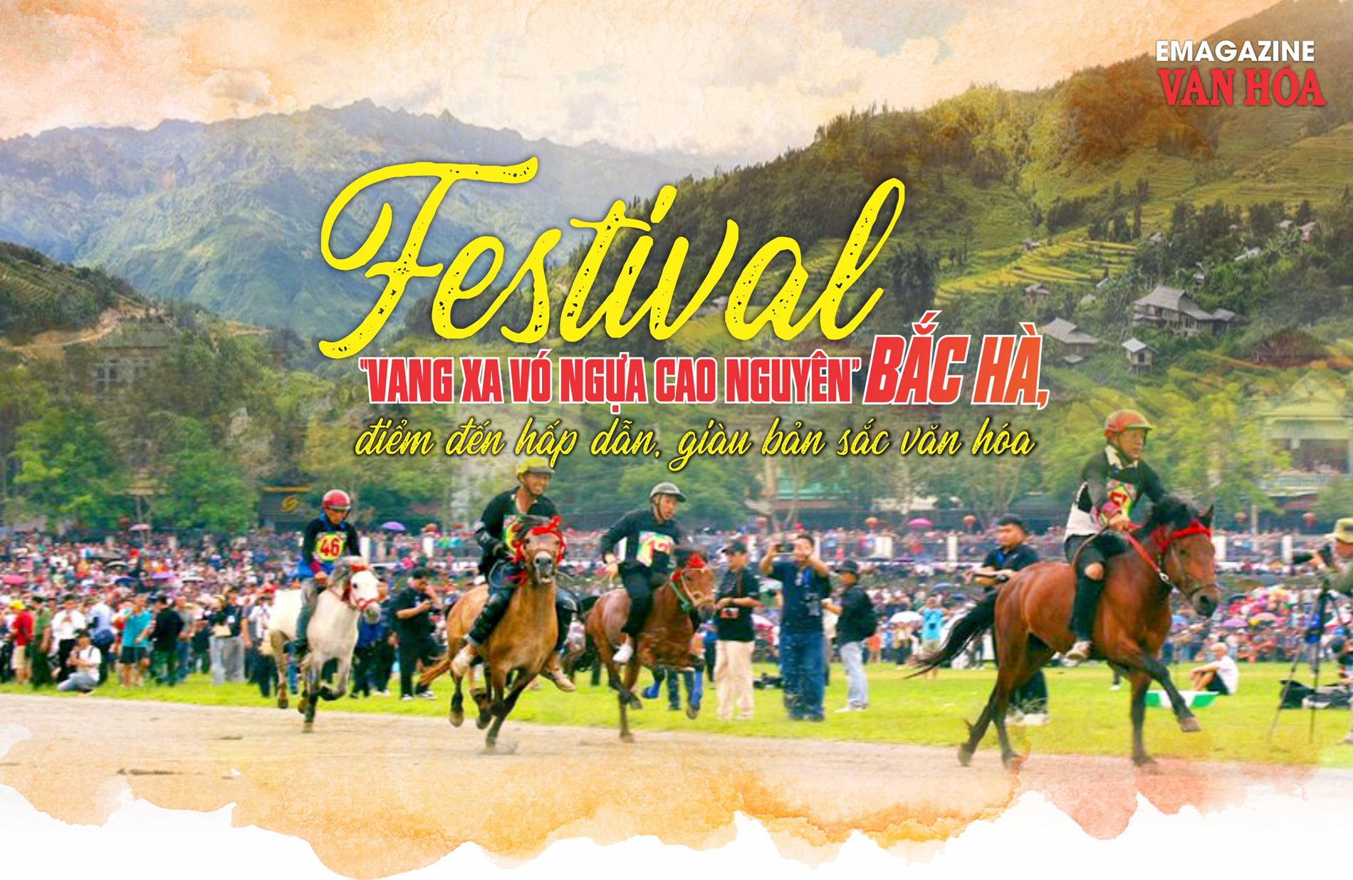 Festival Vang xa vó ngựa cao nguyên tại Bắc Hà với đua ngựa truyền thống trên cao nguyên