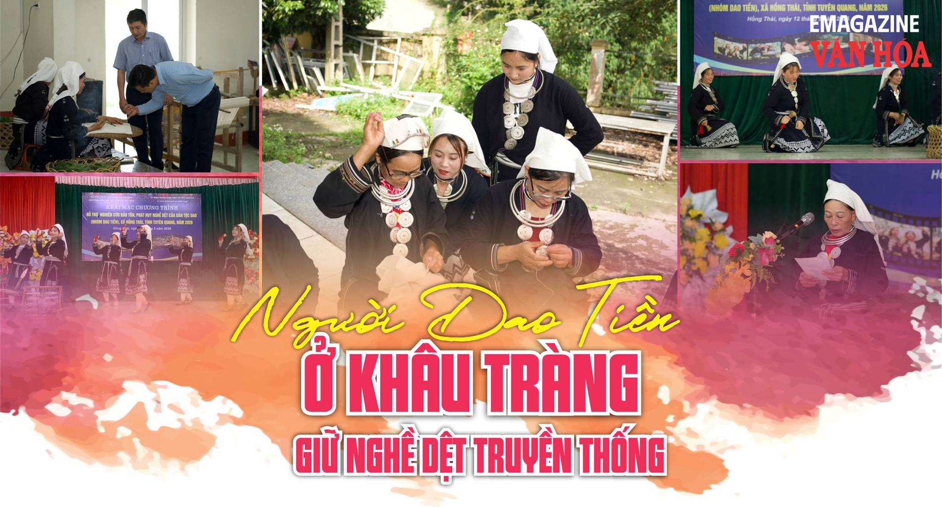 (Emagazine) Người Dao Tiền ở Khâu Tràng giữ nghề dệt truyền thống - ảnh 1