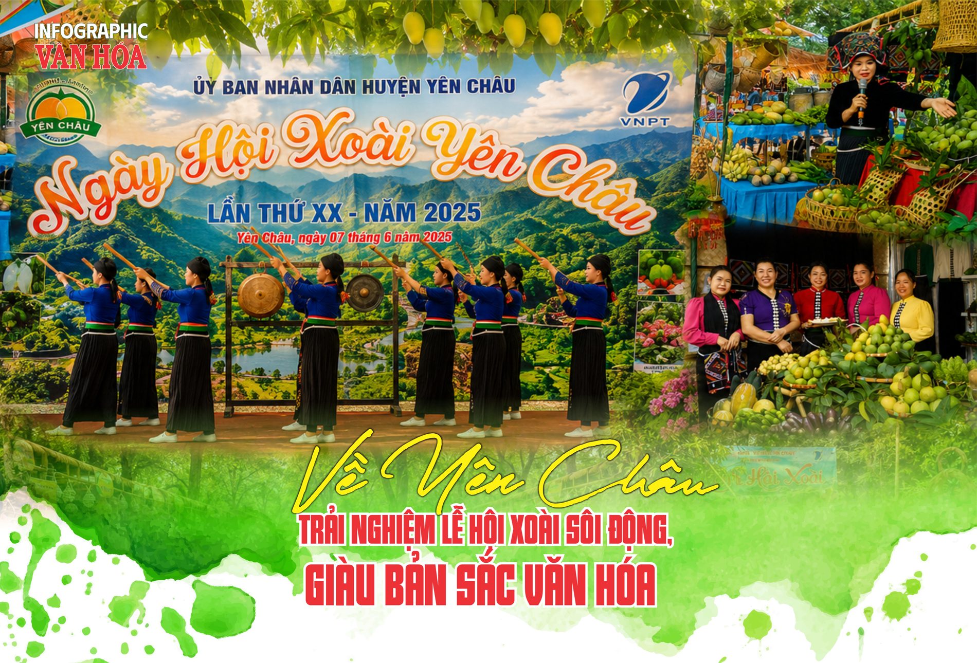 Không gian Ngày hội Xoài Yên Châu 2026 tại Bản Khá Sơn La