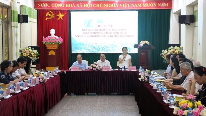 Hội thảo nghiên cứu, sưu tầm và bảo tồn văn học dân gian các dân tộc thiểu số tỉnh Lạng Sơn