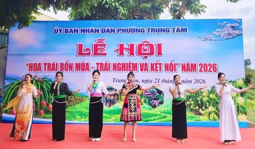 Lễ hội Hoa trái bốn mùa tại phường Trung Tâm góp phần quảng bá du lịch cộng đồng và nông sản địa phương