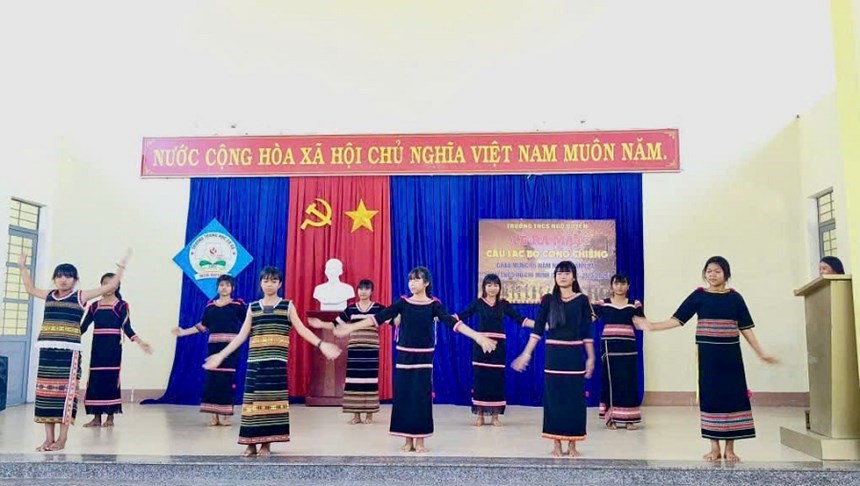 CLB cồng chiêng thanh thiếu nhi tạo sân chơi văn hóa cho học sinh Gia Lai