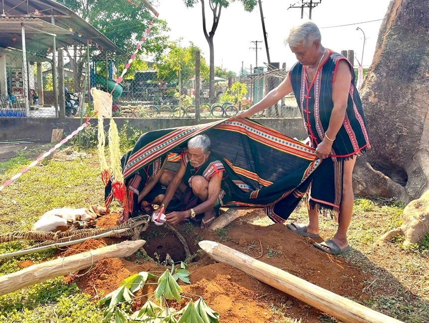 Nghi lễ dựng cây nêu và cúng thần linh trong lễ hội truyền thống Jrai