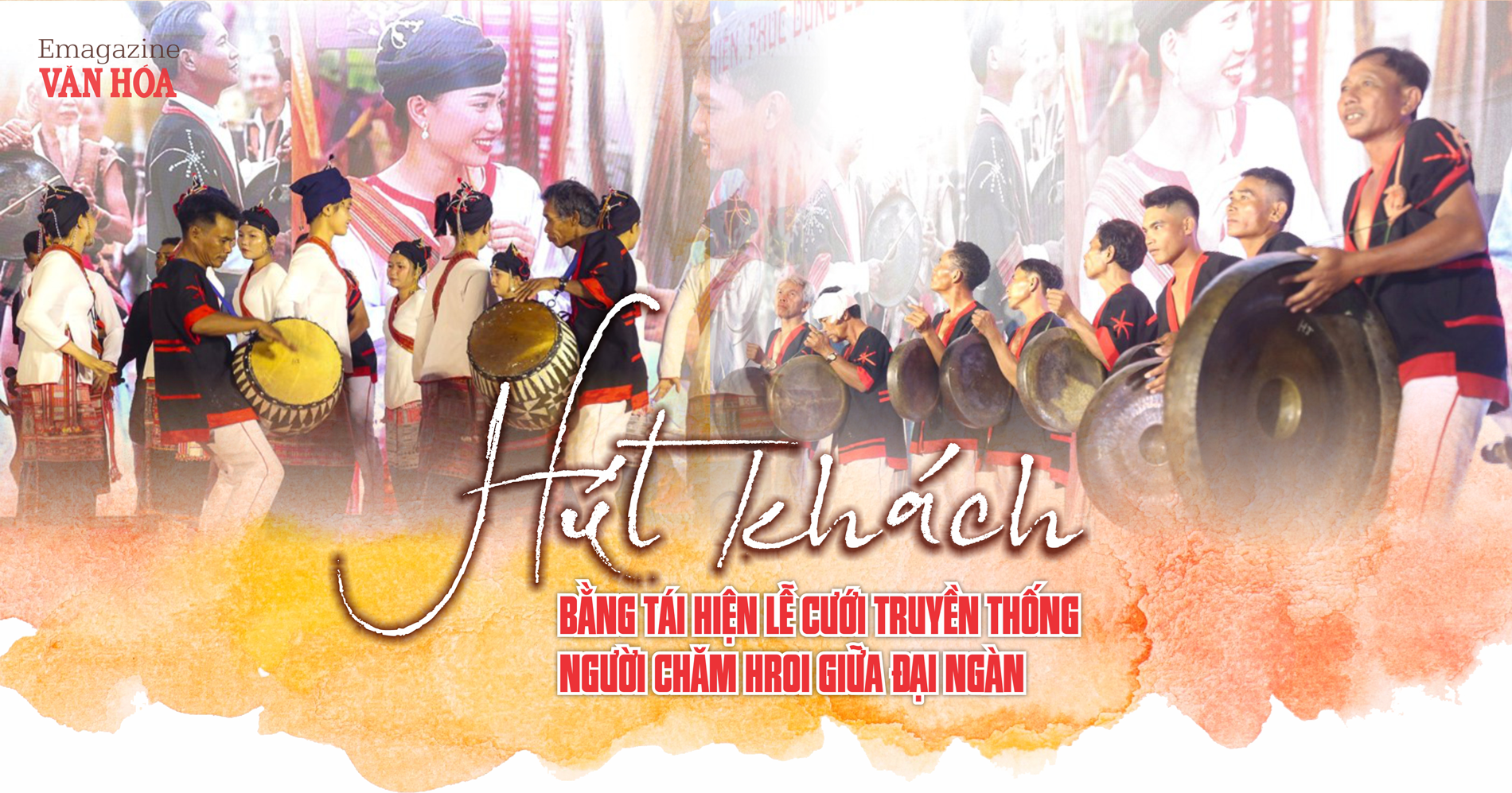 Tái hiện lễ cưới truyền thống người Chăm Hroi tại làng Canh Tiến giữa đại ngàn