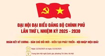 (Infographic) Đại hội đại biểu Đảng bộ Chính phủ lần thứ I, nhiệm kỳ 2025–2030