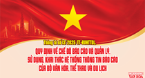Quy định về chế độ báo cáo và quản lý, sử dụng, khai thác Hệ thống thông tin báo cáo của Bộ Văn hóa, Thể thao và Du lịch