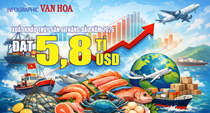 (Infographic) Xuất khẩu thủy sản 6 tháng đầu năm 2026 đạt 5,8 tỉ USD, tăng 12,8%