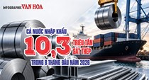 Việt Nam chi 7,7 tỉ USD nhập sắt thép, một nước chiếm gần nửa