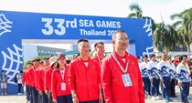 Xúc động khoảnh khắc Quốc thiều Việt Nam vang lên tại Lễ Thượng cờ SEA Games 33