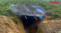 Cận cảnh bên trong hầm nghi khai thác vàng giữa rừng Thái Nguyên