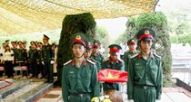 Truy điệu, an táng 2 hài cốt liệt sĩ tại Nghĩa trang Liệt sĩ Độc Lập