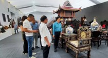 Kiểm tra công tác hoàn thiện các gian hàng, chuẩn bị cho ngày Khai mạc Triển lãm Thành tựu đất nước