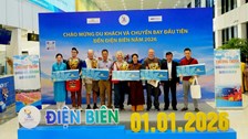 Điện Biên đón 184 hành khách trong chuyến bay ngày đầu năm 2026